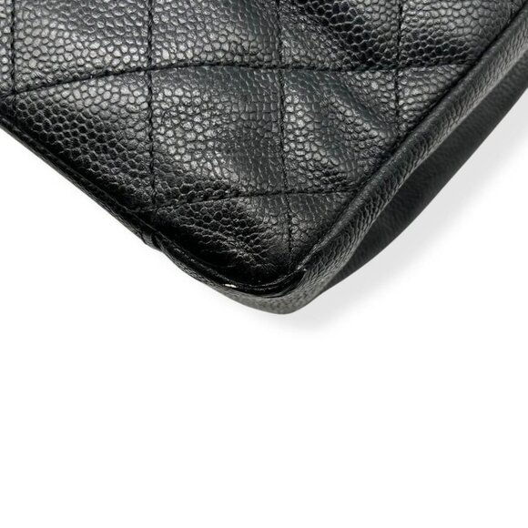 CHANEL GST Caviar Grand Shopping Tote Quilted Chain Shoulder Bag Purse - Picture 9 of 16